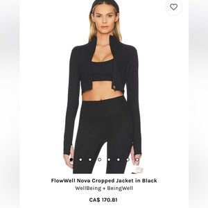 Revolve black active wear jacket